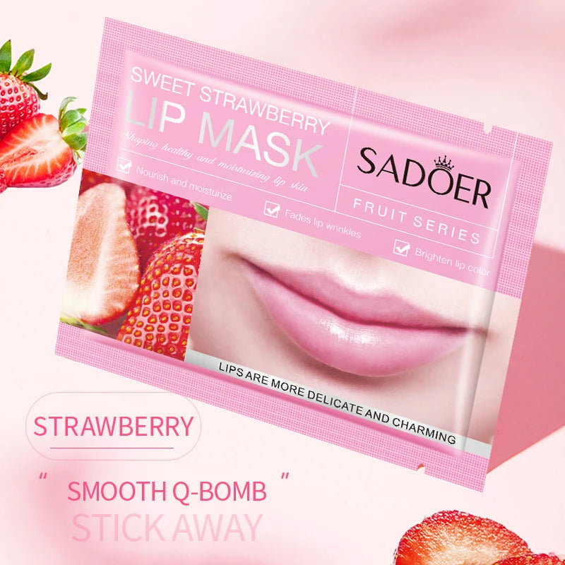 3/5/10/20/30pcs Pink Moisturizing Lips Mask Nourishing Hydrating Crystal Collagen Gel Lip Patches Lip Plumper Sexy Lip Skin Care