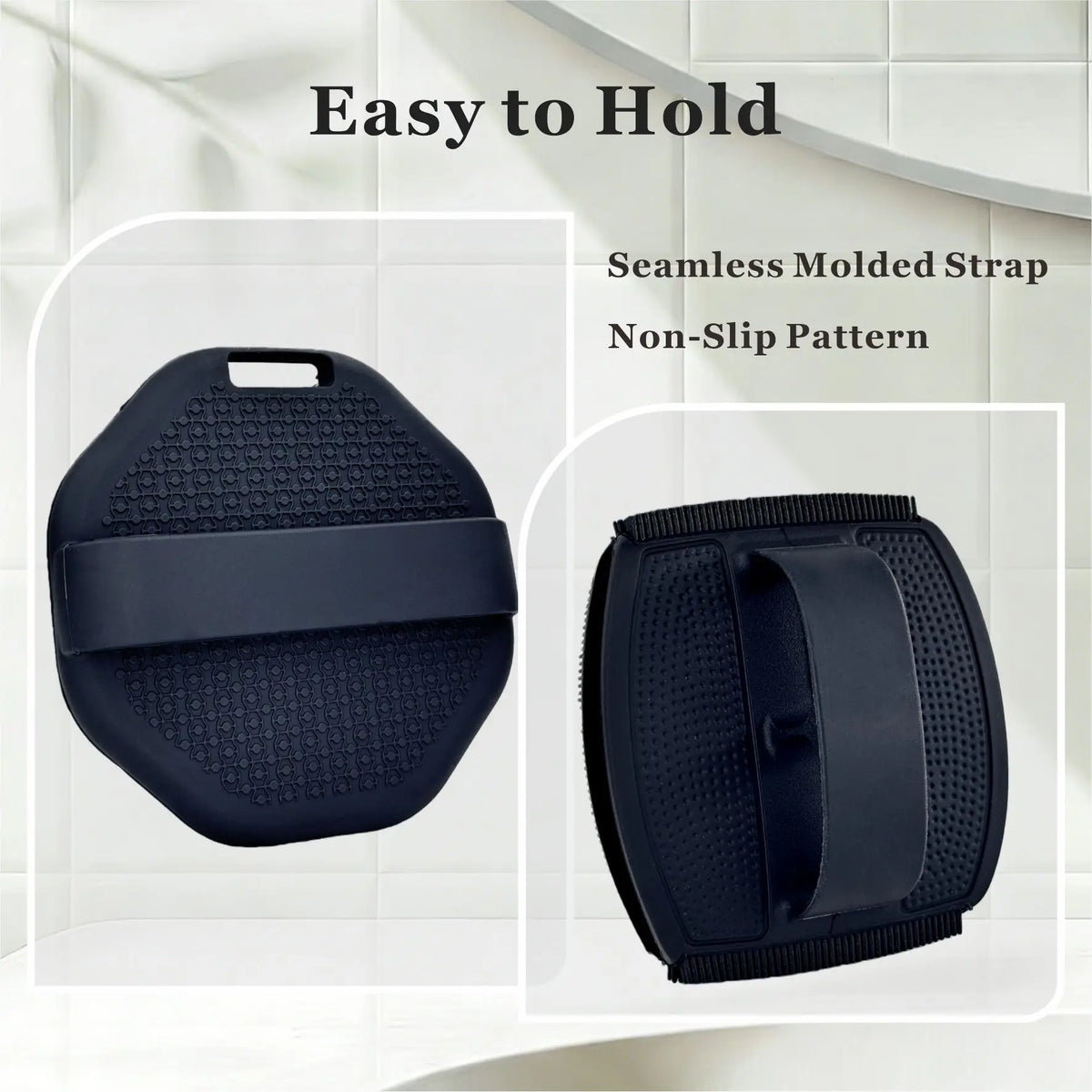 Silicone Body Scrubber & Face Scrubber Set,Non-Slip Scrubbies with Soft Bristles,Face Scrubber Exfoliator for Sensitive Skin