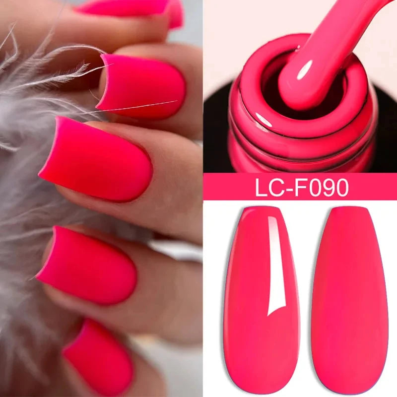 LILYCUTE 7ML Neon Series Gel Nail Polish Summer Color Nail Art Manicure Semi Permanent UV Gel Soak Off UV LED Nail Gel Varnishes