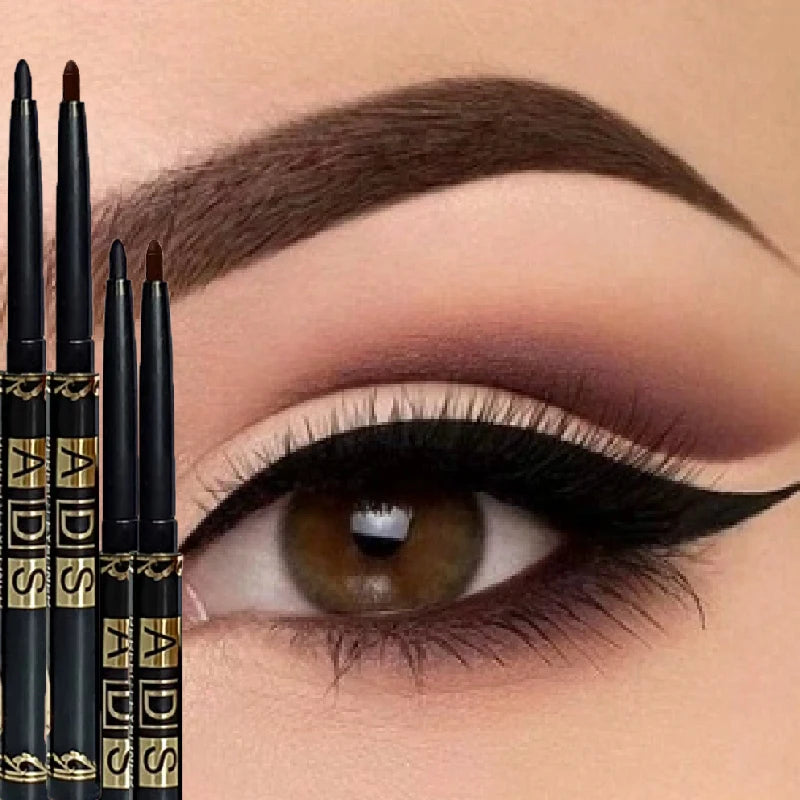 3Pcs Quick-dry Eyeliner Pencil Lasting Smooth Matte Eye Liner Waterproof Anti Smudge Liquid Eyeliner Pen Eyes Makeup Cosmetics