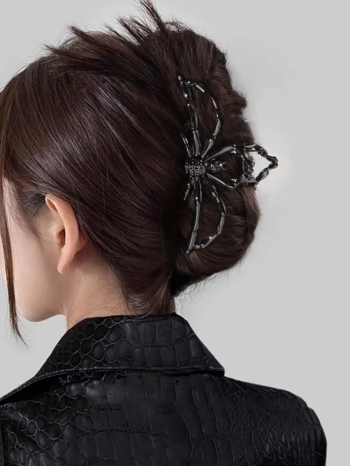 1pc Spider-Shaped Metal Hair Claw, Hair Claw, Gothic Spider Hair Accessory Street Claw Clips Hair Jaw Fall Winter Hair Accessories For Women For Vacation Outfits Woman Summer Beach  sc2307295652513873