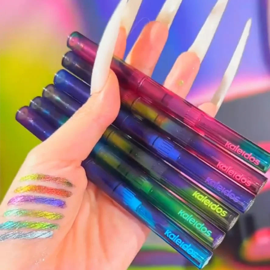 Kaleidos Eyeliner Gel Pencil Waterproof Chameleon Colour Long Wear Glitter Metallic Eye Shadows Pen Eye Liner Stamp Makeup
