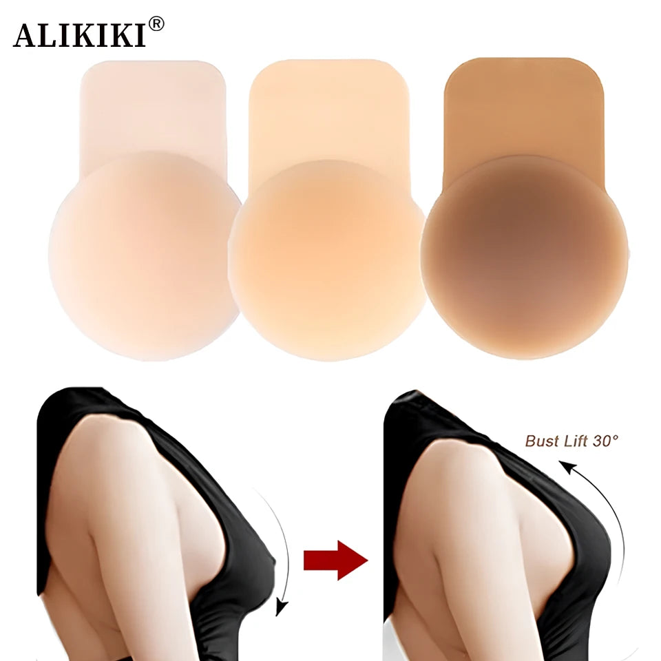 Push Up Silicone Nipple Covers Pasties Breast Lift Boob Tape Reusable Adhesive Sticky Bras For Women