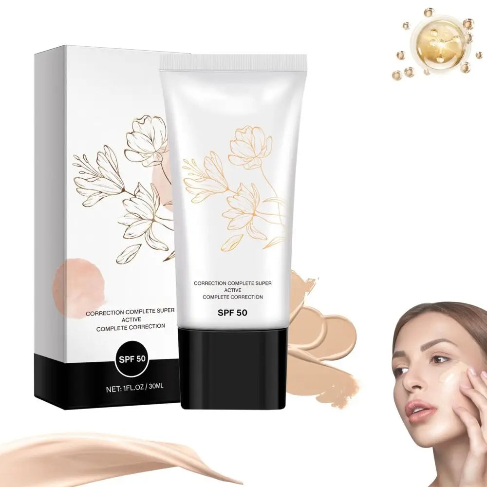 With Spf 50 Korean Color Changing CC Cream Color Correcting Full Coverage Full Coverage Cream Even Skin Tone Color Changing