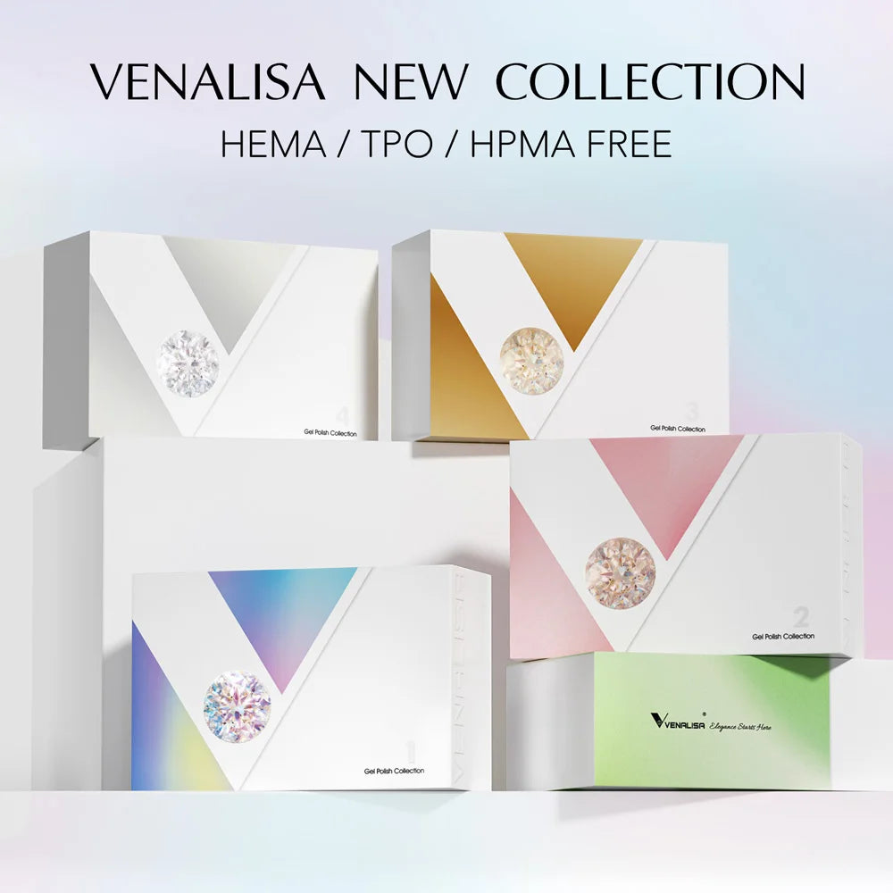 1Set VENALISA VIP Whole Set 10ml HEMA TPO Free Vegan Nail Gel Polish Color Display Gel Varnish Nail Maincure Branded Suitcase