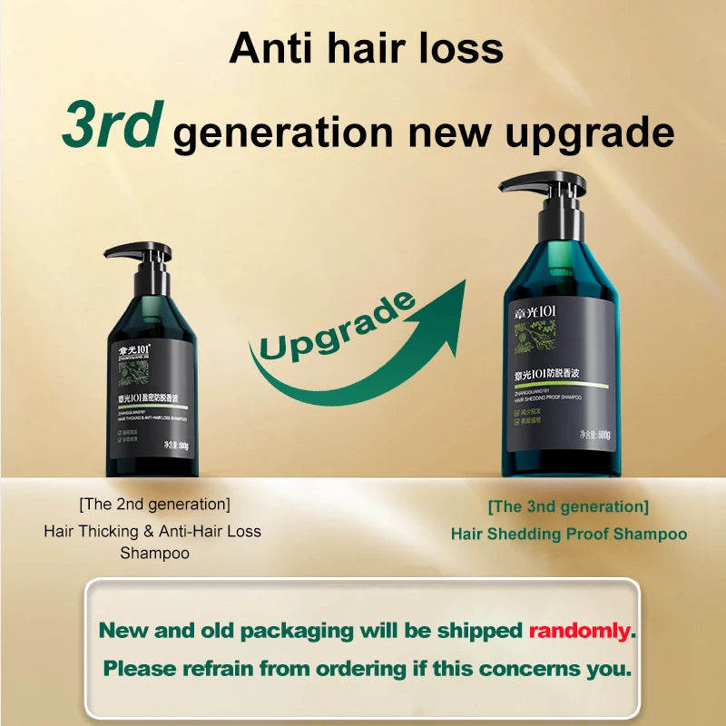 Zhangguang 101Hair Thickening Shedding proof  Oil Control Shampoo 500g Firming Root Thick Smooth Against Anti Hair Loss Shampoo