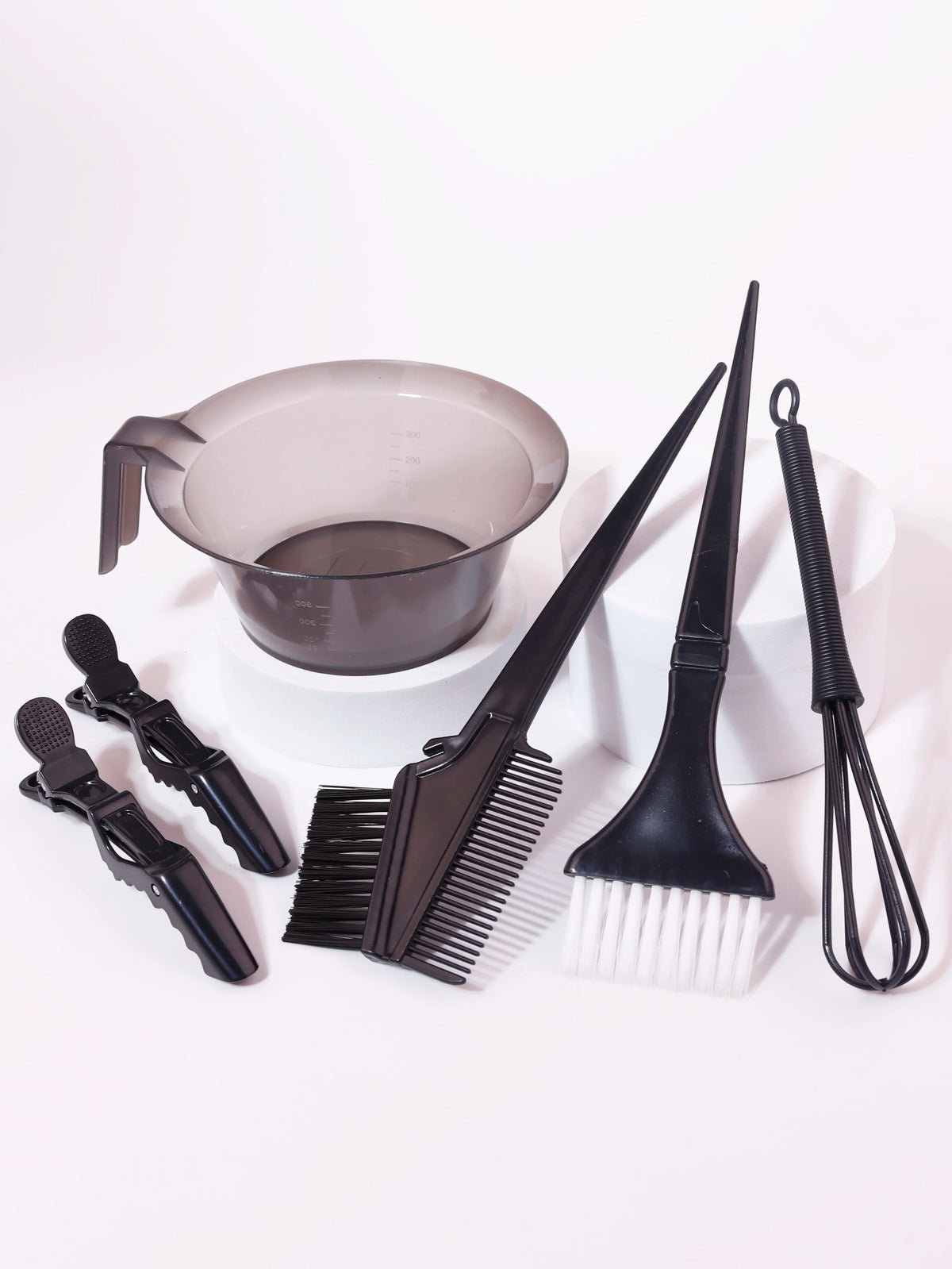 6PCS professional salon hair dye set, hair dye bowl, hair dye brush, color mixer, hair clip, DIY hair dye styling tool