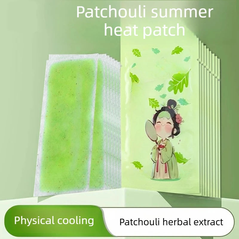 Huoxiang Cooling Gel Patches for Outdoor Summer Heatstroke Prevention Instant Refreshment Student Dormitory Cooling Relief