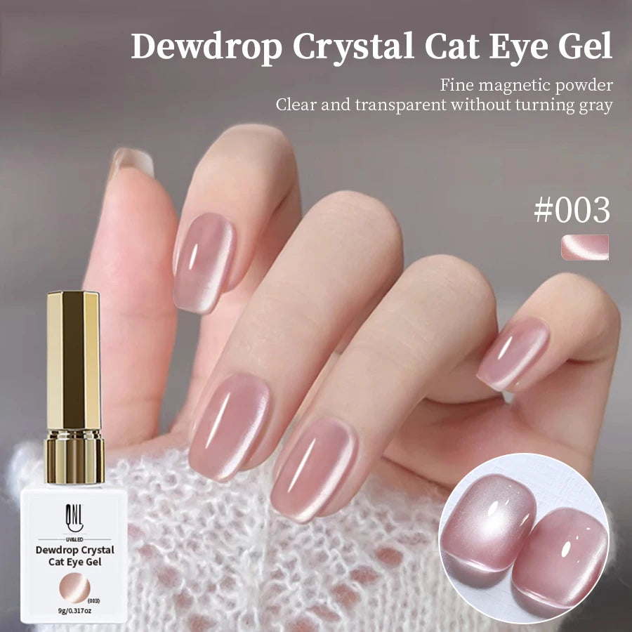 RSNAIL 9g Crystal Cat Eye Gel Nail Polish Glass Cat Magnetic Gel Nail Art Manicure UV Soak Off Semi Permanent Varnish for Summer