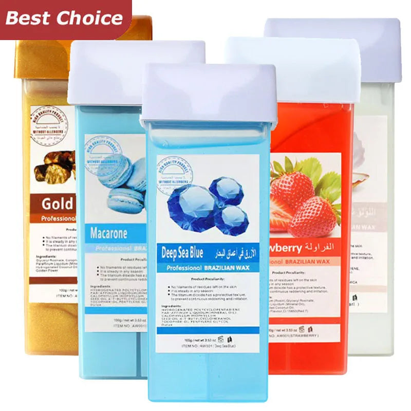 Hair Removal Wax Roller Refill Kit Volume Hair Removal Wax Tube Warms the Whole Body Limbs Hand Hair Removal Cream