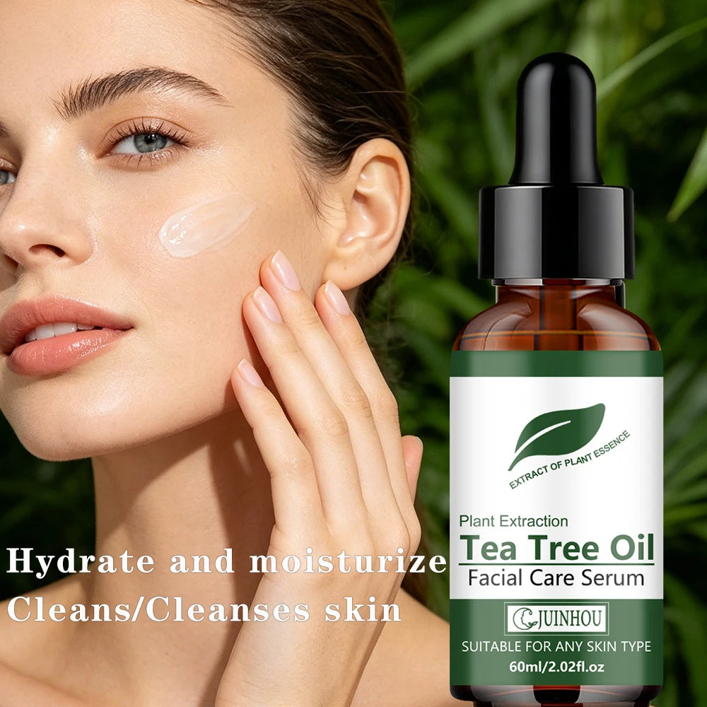 JUINHOU Green Tea Oil Hydration Facial Serum Cleans Brighten Smooth Skin Makes Skin Plump and Elastic Suitable for Everyone