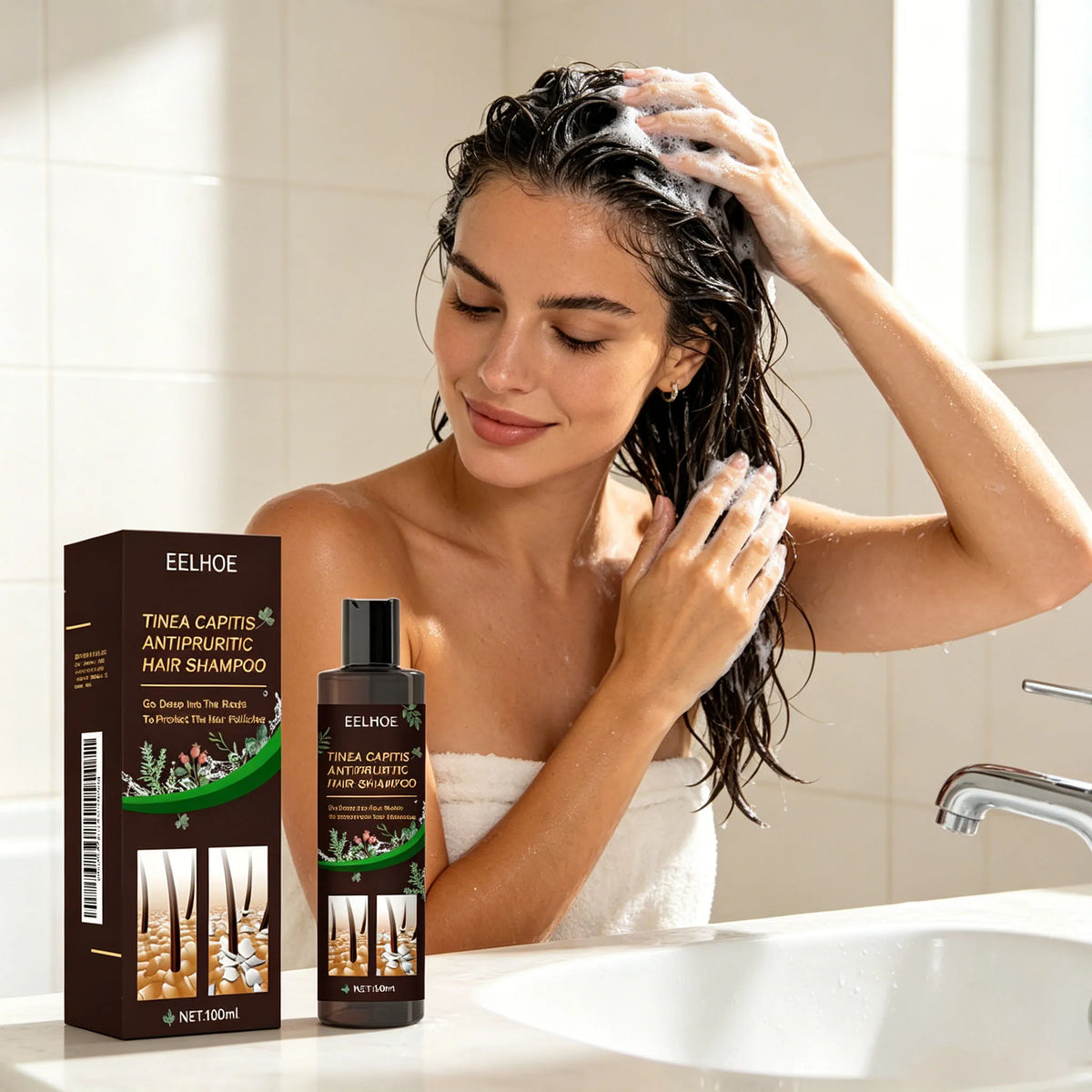 Soothing Scalp Shampoo Removing Dandruff Reducing Hair Follicle Damage Regulate Oil Secretion Tinea Capitis Antipruritic Shampoo
