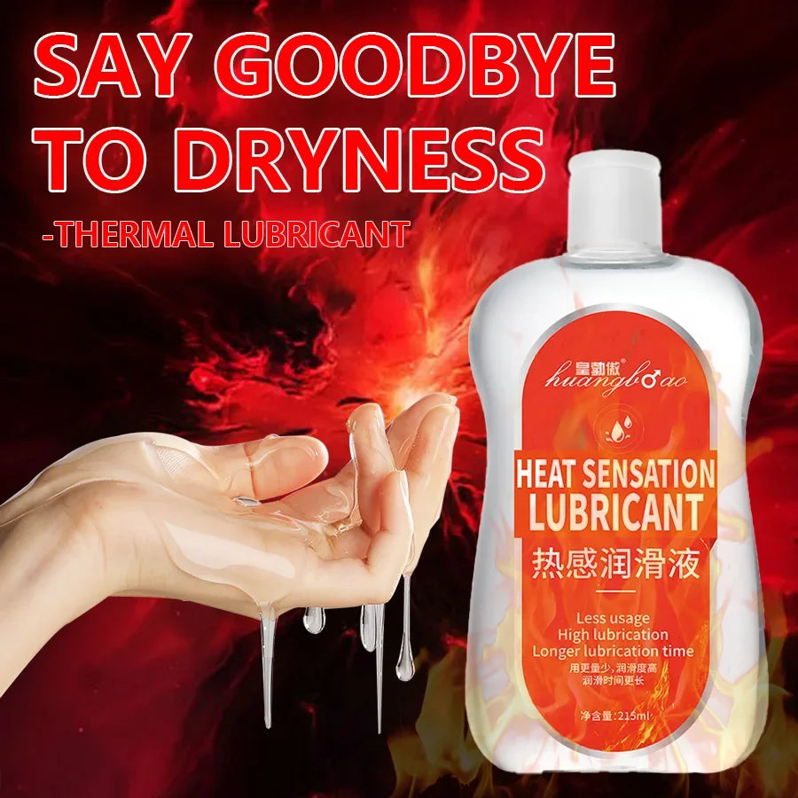 Natural thermal Water Based Lubricant Sex Oil Masturbation Massage Anal Ass Oil Human Body Lubricant for Sex 215ml
