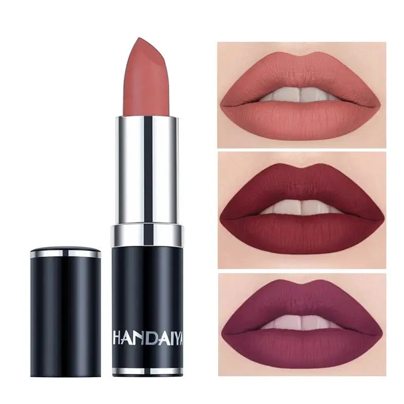 12 Colors Matte Lipstick Long Lasting High Pigment Velvet Soft Full Coverage Lip Makeup Nude Red Sexy Women Beauty Cosmetics