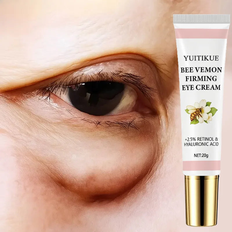 Bee Venom Firming Eye Cream 20g - with 2.5% Retinol & Hyaluronic Acid, Moisturizing & Lifting, Massage for Moist Eye Skin