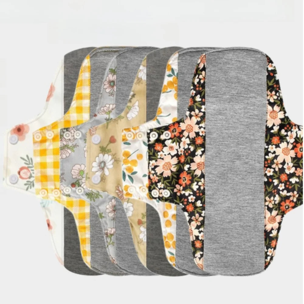 Reusable Monthly Absorbent Menstrual Washable Ecological Cloth Pads Sanitary Napkin Female Hygiene Elderly Prevent Urine Leakage