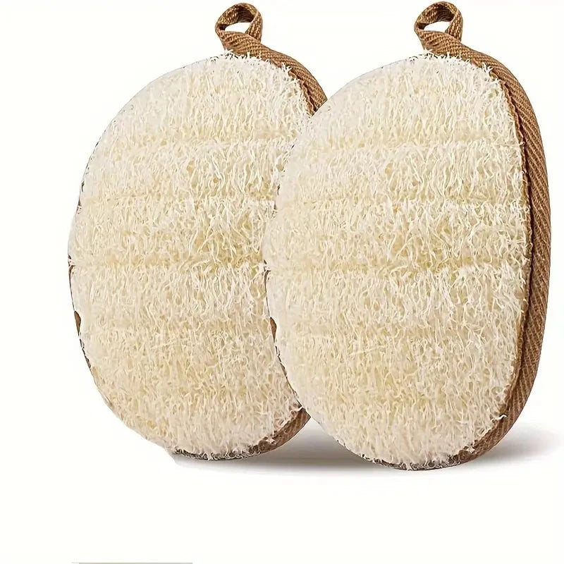Natural Loofah Body Scrubber Bath Exfoliating Sponge Soft Shower Brush Cleaner Pad Exfoliator Shower Puff Body Skin Care Tool.