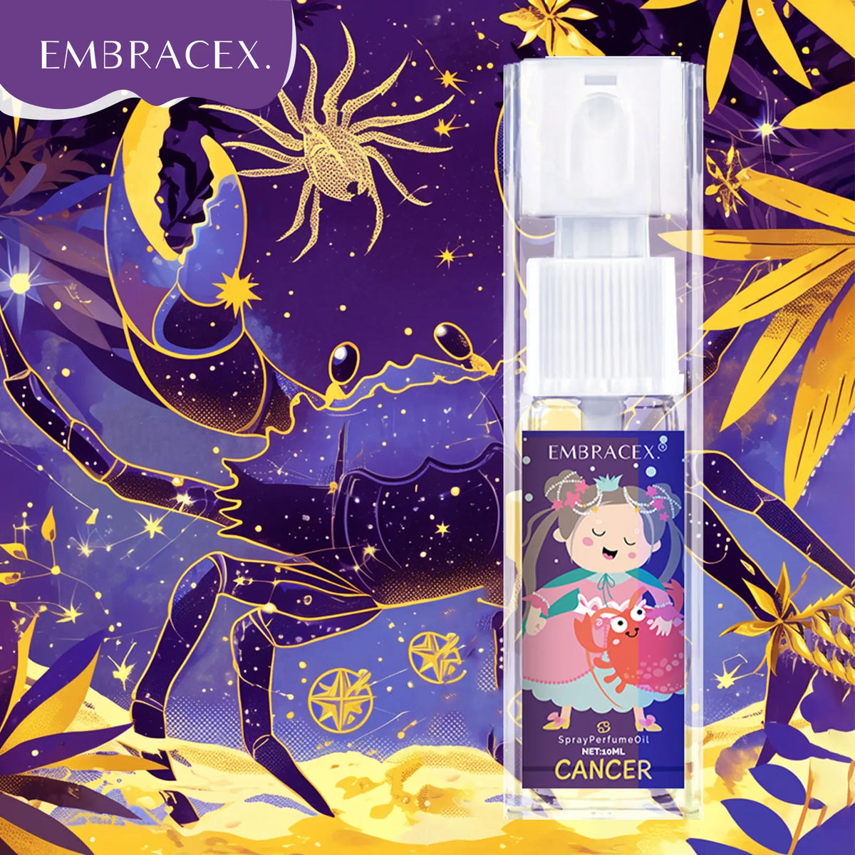 10ml Cancer Spray perfume Aromatic essential oils 12 zodiac signs Women'S Fragrances Skincare Friends holiday gifts