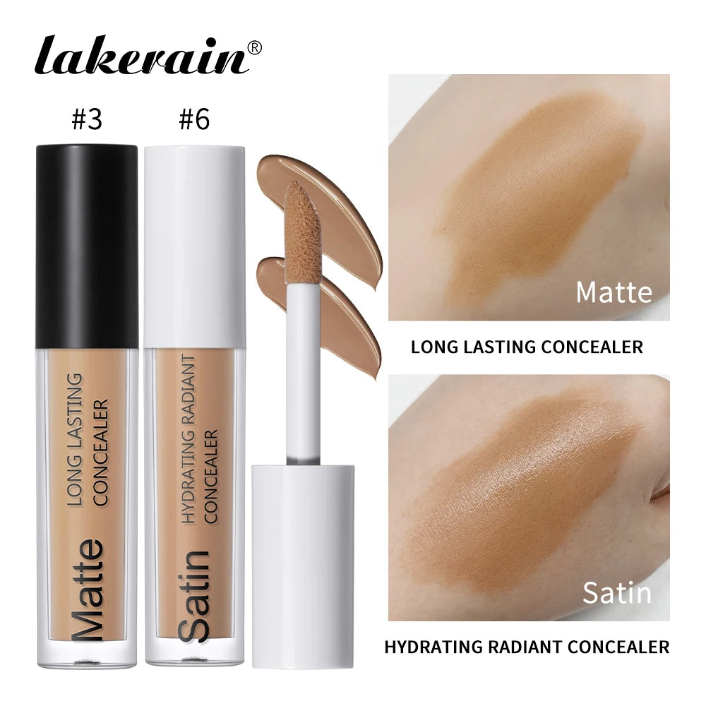 Makeup Face Concealer Hydrating & Moisturizing High Coverage Long Lasting Waterproof Liquid Base Eye Dark Circles Concealer