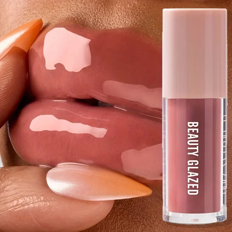 1pc Crystal Jelly Lip Oil Hydrating Plumping Lip Balm with Glossy Finish Perfect for Soft Natural Lip Plump Essence Lip Care