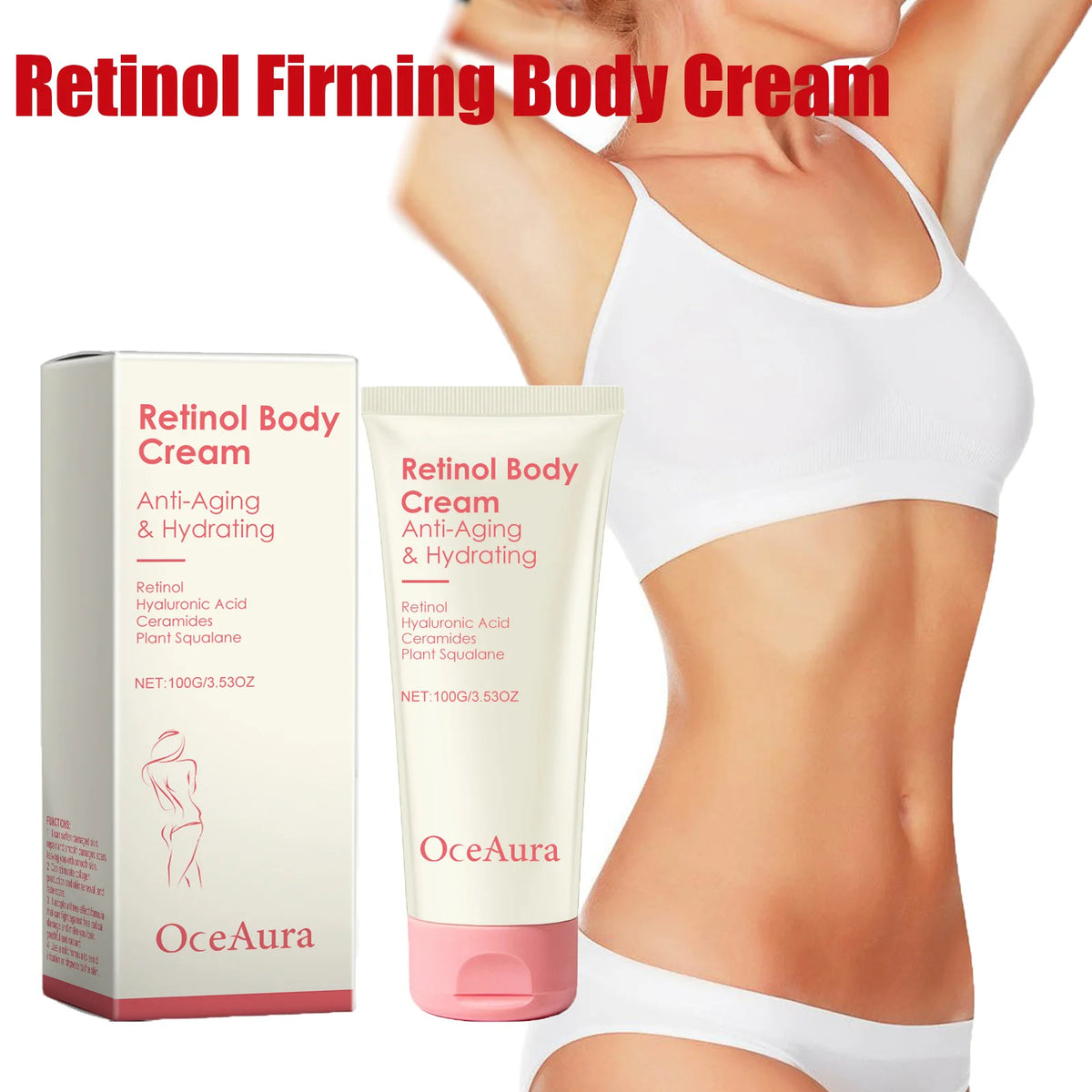 Retinol Firming Body Cream Anti-Wrinkle Tightening Improve Sagging Skin Remove Cellulite Nourish Lift Firming Moisturizing Cream