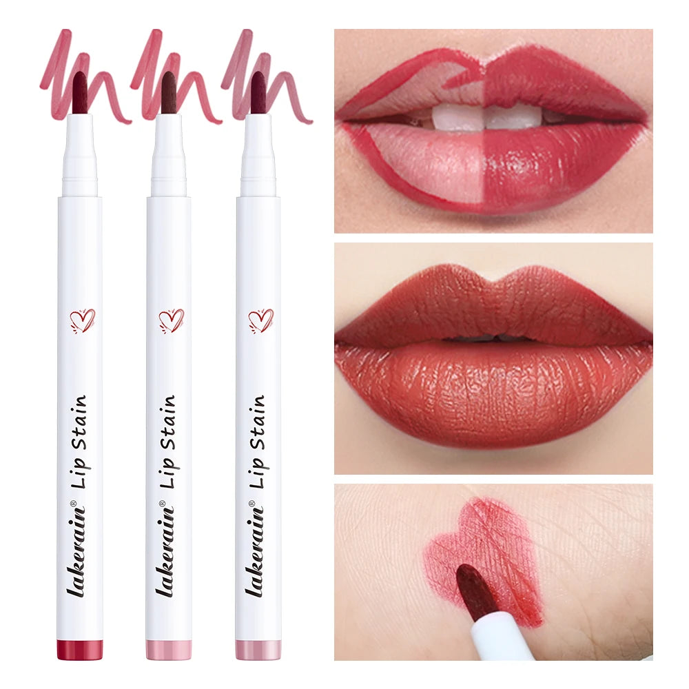 Waterproof Lip Stain Long Lasting Transferproof Lip Color Lightweight Liquid Lip Tint Easy To Apply Natural Daily Beauty Lip Makeup