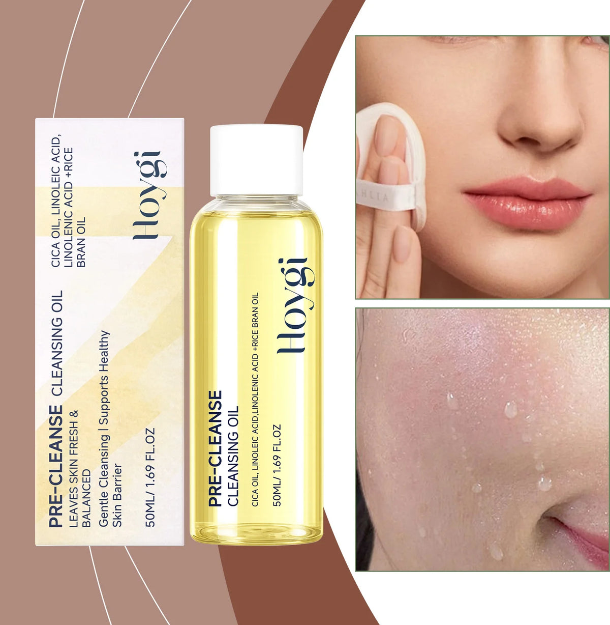 Lightweight Cleansing Oil Fragrance-Free Makeup Remover for Waterproof Mascara Deep Pore Cleansing Non-Clogging Residue-Free