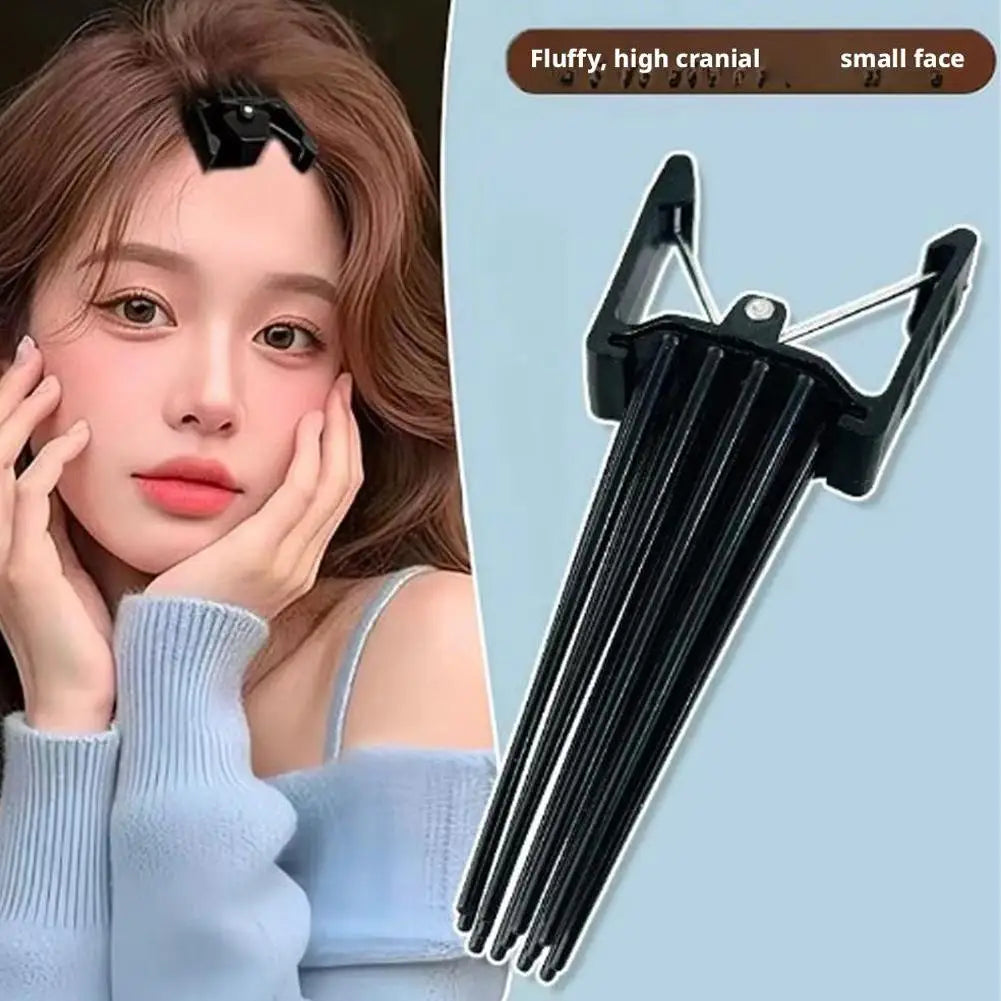 Korean Unisex Root Booster Hairpins Fluffy Styling Clip Hair Comb Instant High Skull Top Hair Clips Anti Slip Styling Volumizer