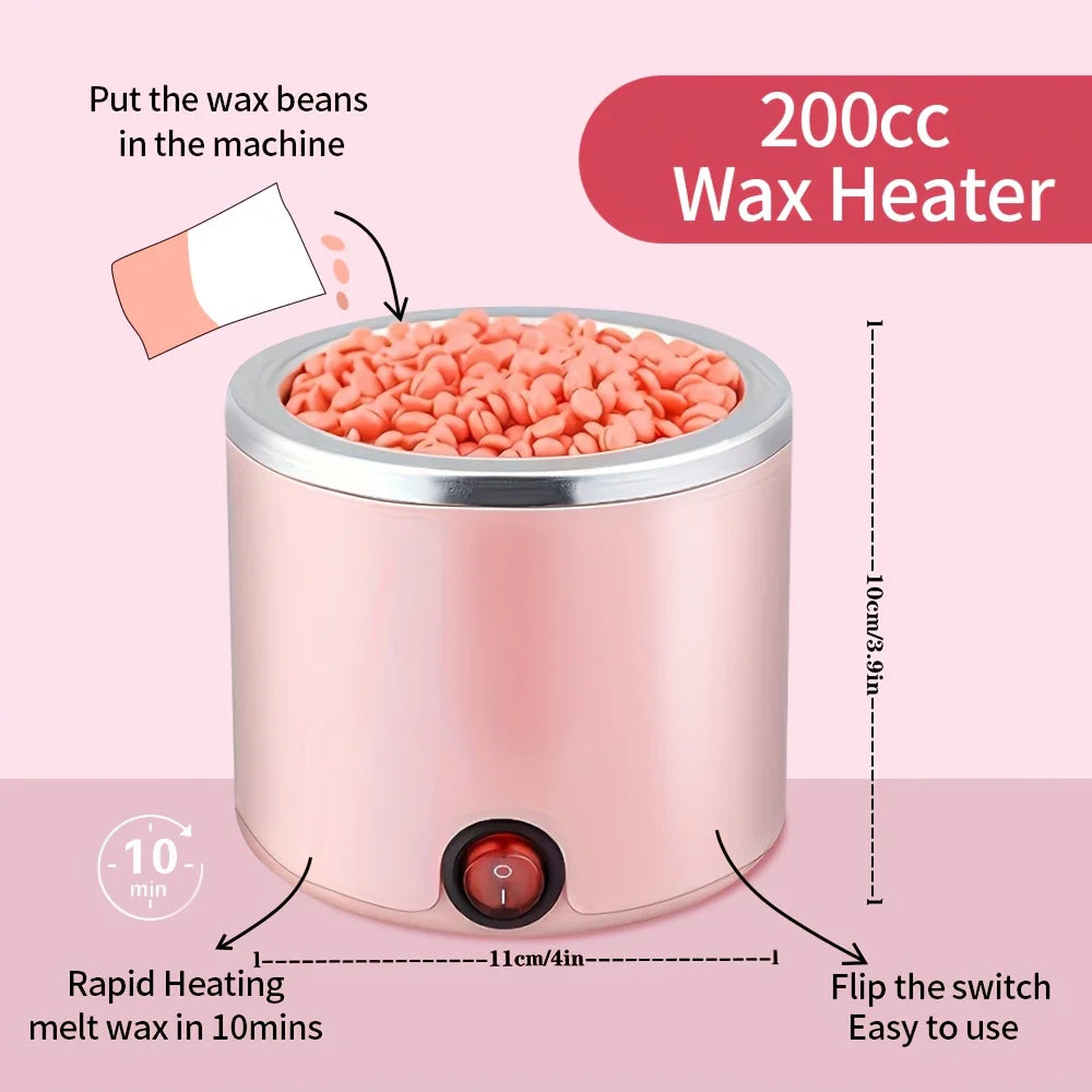 Viilife Wax Heater Machine for Hair Removal Beans Warmer Depilatory Wax-melting Pot Depilation Epilator Heater Wax Machine Kit