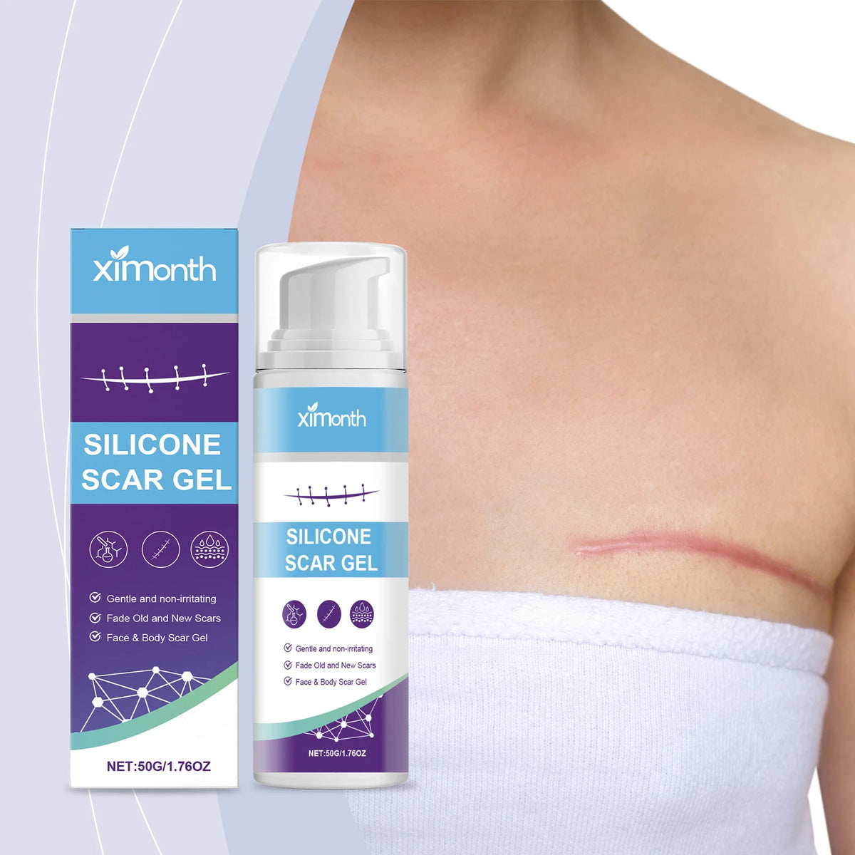 Scar Gel Scar Lightening Skin Rejuvenation Surgery Scar Healing Wound Recovery Cream Remove Acne Spots Treat Stretch Marks Burns