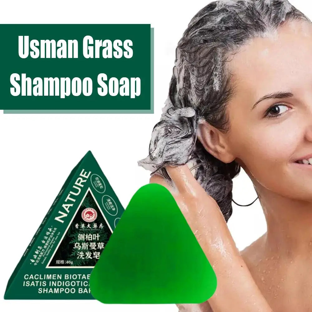 Usmanthus Sinensis Shampoo Soap Herbal Dandruff Removal Shampoo Bar Oil Control Scalp Cleansing Hair Care Soap Hair Accessories