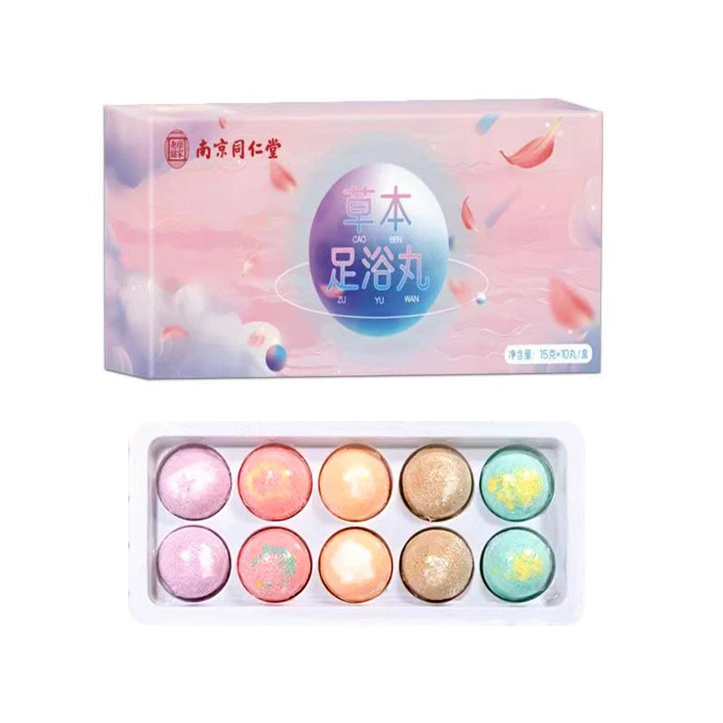 10pcs Random Ball Kit Hotel Bathroom Bath Salt Ball Bomb Aromatherapy Type Cleaner Handmade Natural Salt Balls Gift for Women