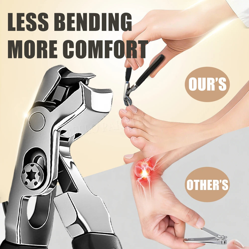 1/3/4Pcs/Set Nail Clippers Thick Toenails Angled Head Large Toe Nail Clippers Set Ingrown Toenail Clippers Slanted Nail Cutter