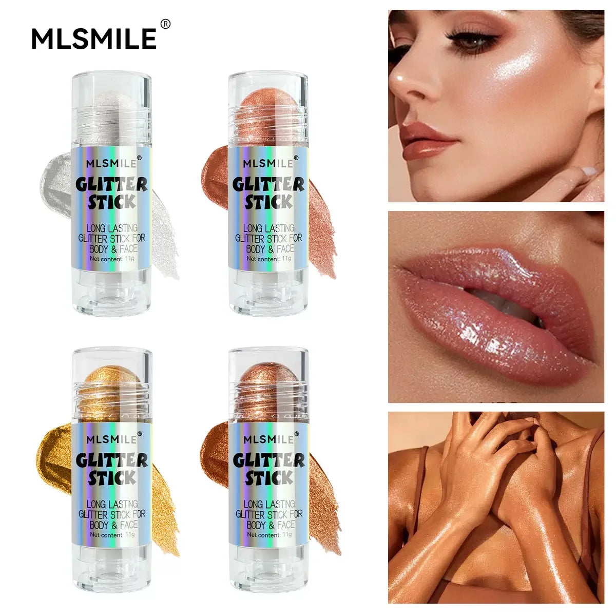 4 Colors Brighten Highlighter Bar Cosmetics Face Contour Bronzer Shimmer Highlighter Stick Body Highlighter Beauty Makeup