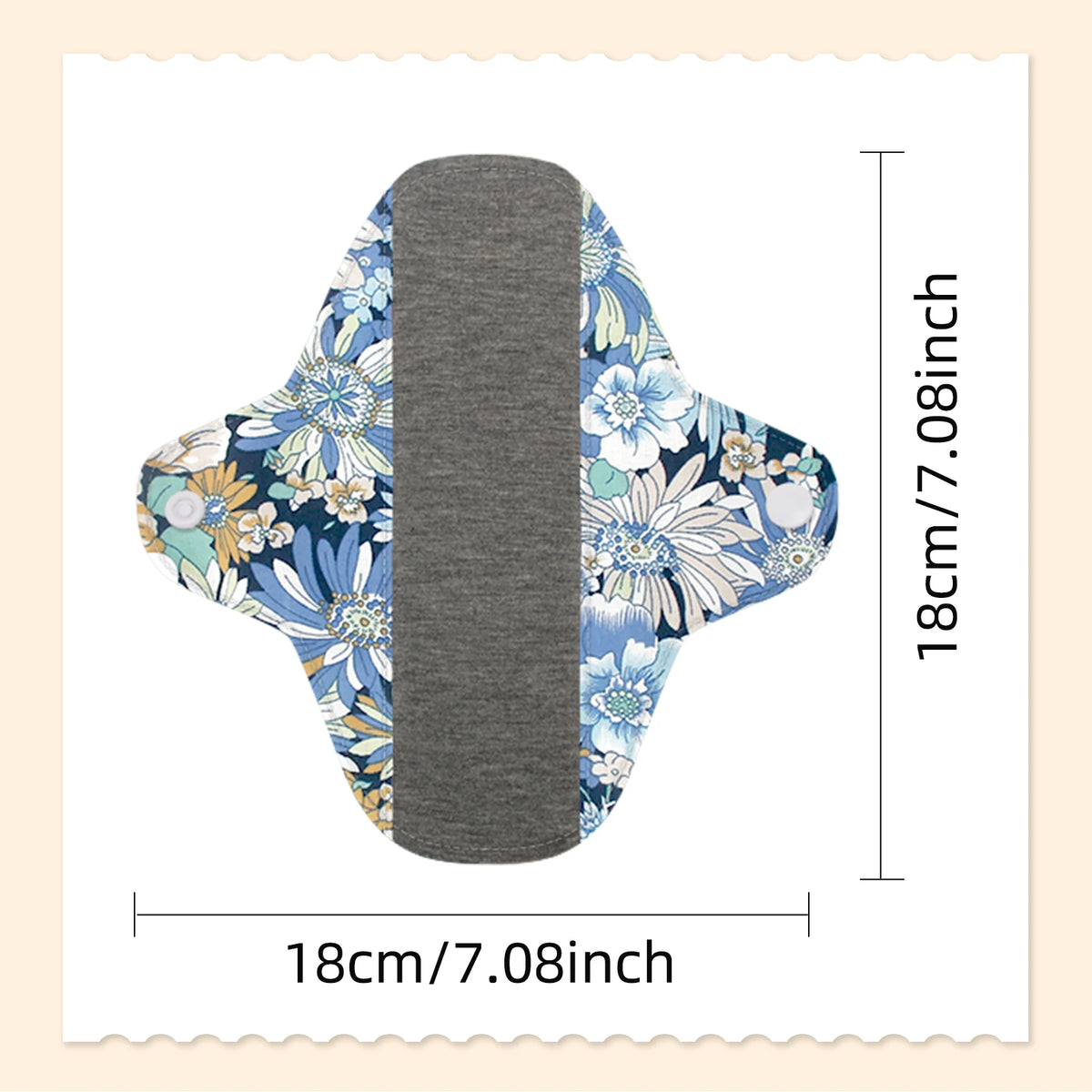 1pc/5pcs Anti Slip Washable Sanitary Pad Graphene Sterilization Underwear Panty Liner Lady Personal Care Reusable Daily Pads
