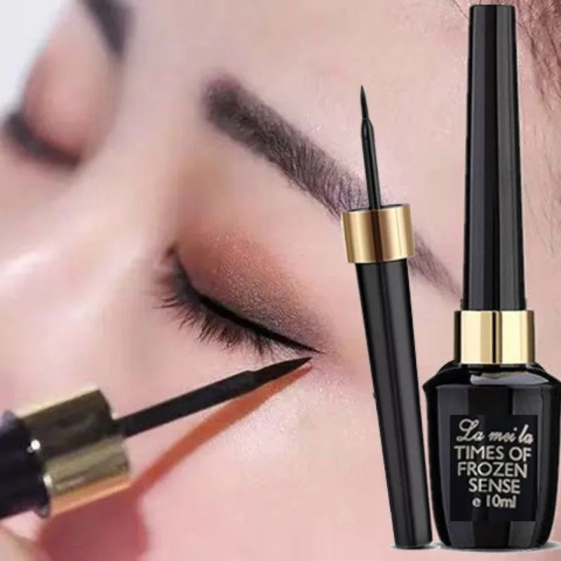 Black Liquid Eyeliner Ultra Fine Natural Smooth Eyeliner Lasting Waterproof Quick Dry Non-Smudging Eye Durable Makeup Cosmetics