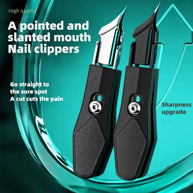 Super Sharp Oblique Nail Clippers Large Opening Eagle Beak Pliers Nail Groove Pliers Pedicure Tools for Home Use