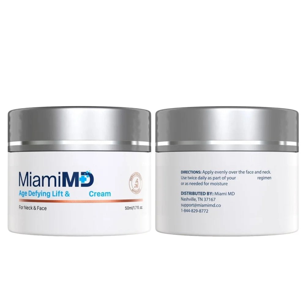 Miami MD Lifting and Firming Neck Cream Advanced Anti-Aging Fix Firming Cream Reduce Fine Lines Lasting Hydration For Neck Face