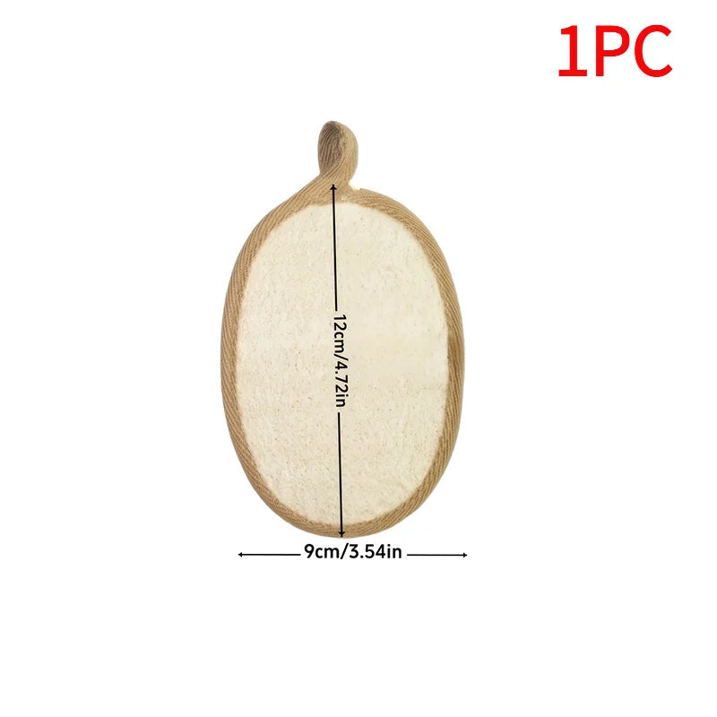 Natural Loofah Body Scrubber Bath Exfoliating Sponge Soft Shower Brush Cleaner Pad Exfoliator Shower Puff Body Skin Care Tool.