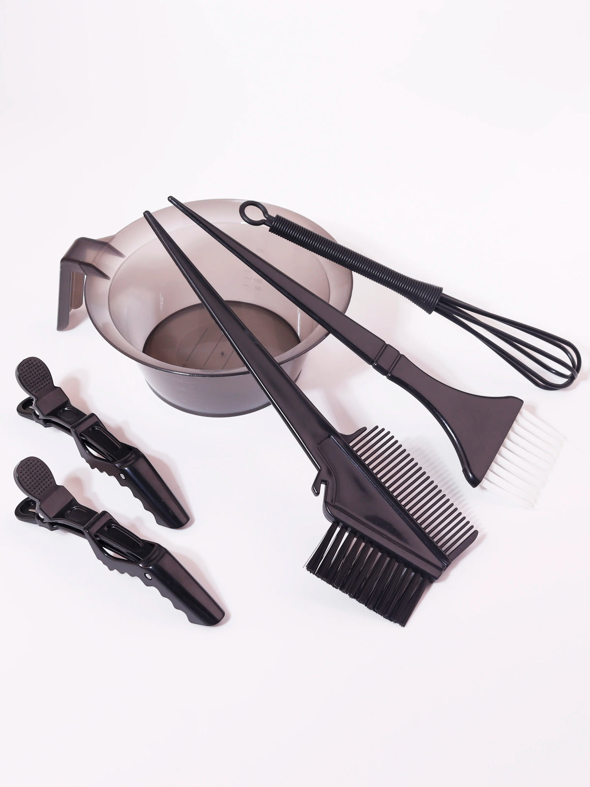 6PCS professional salon hair dye set, hair dye bowl, hair dye brush, color mixer, hair clip, DIY hair dye styling tool
