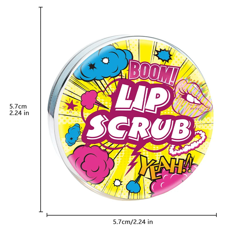 ZaiDoc 2Psc Lip Scrub Exfoliator Smooth Hydrate Dry Chapped Lips Gentle Lip Care Set with Moisturizing Formula 22g Each