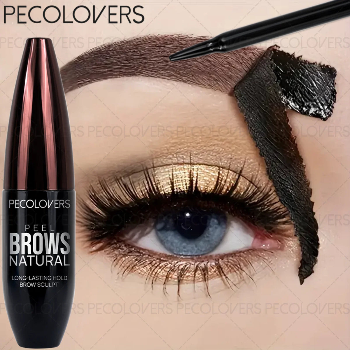 Long-lasting Smudge-proof Waterproof Eyebrow Gel,Tearing Off Eyebrow Cream,Party & Wedding Makeup, Daily Beauty Routine