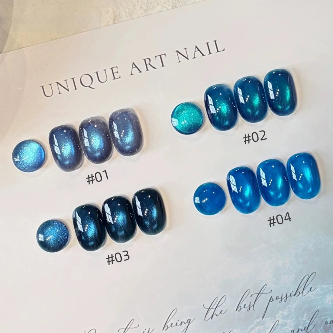 MIANEL 10ml 2026 New Summer Icy Translucent Blue Cat Eye Gel Polish Whitening Sparkly Glass Bead Nail Tech Salon Supplies