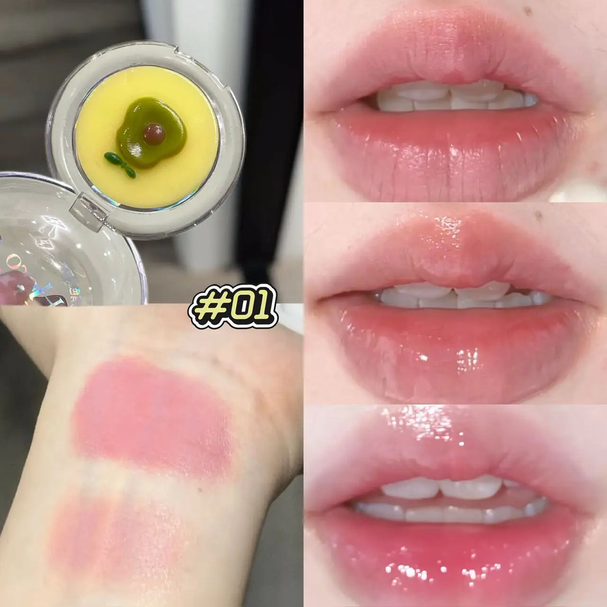 Herorange Tinted Lip Balm Moisturizing Anti-Dry Reduces Lip Lines for Autumn Winter