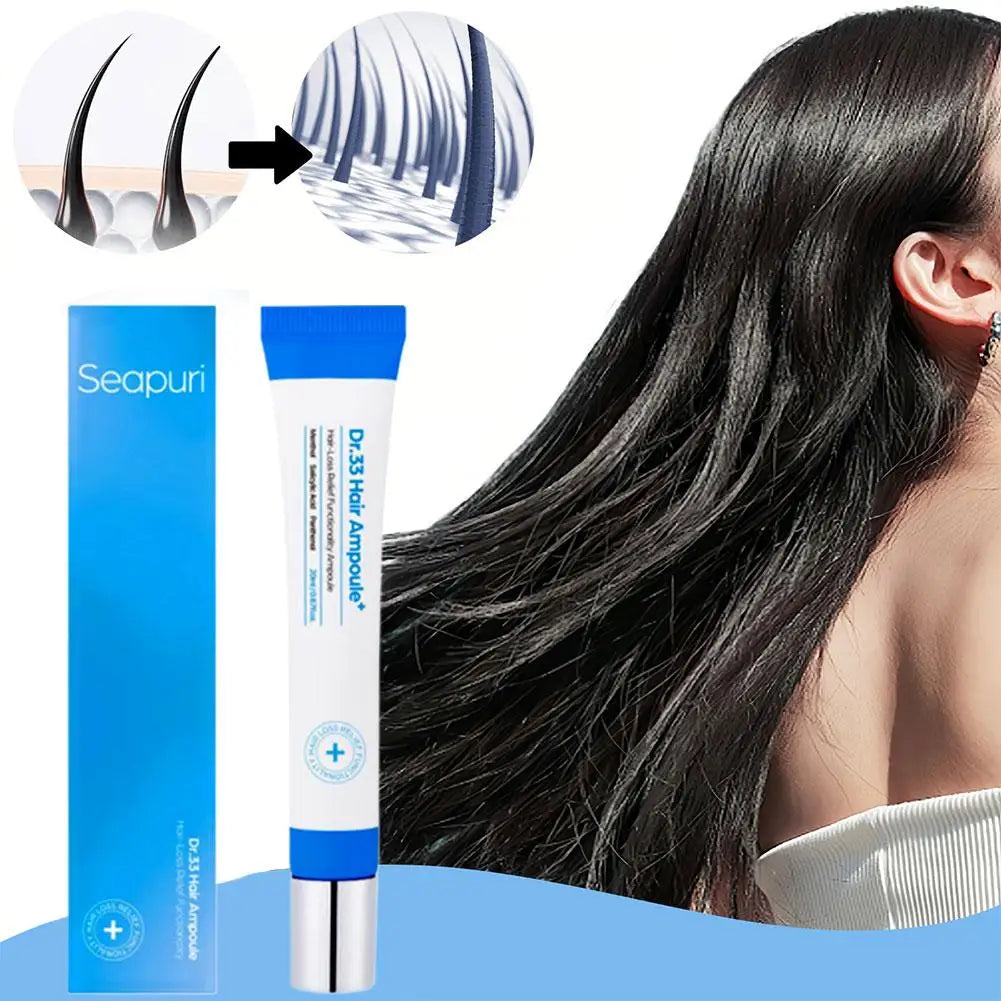 Seapuri Scalphy Hair Growth Natural Essence Straighten Soft Hair Care Anti-Hair Loss Products Repair Damage Hair Repair Products