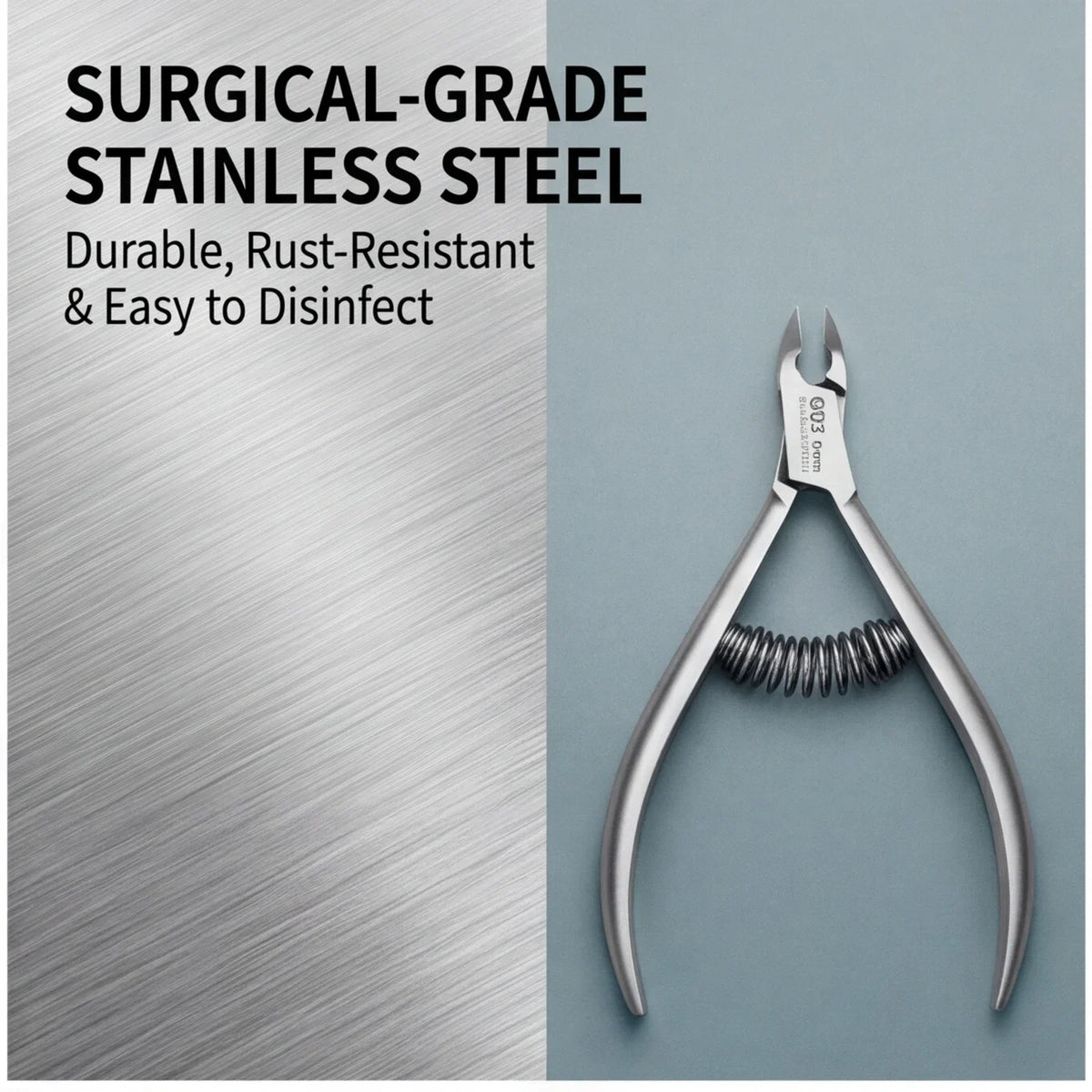 Stainless Steel Double Spring Nail Clipper Dead Skin Cutter Exfoliating And Exfoliating Tool Nail Art And Care Tools