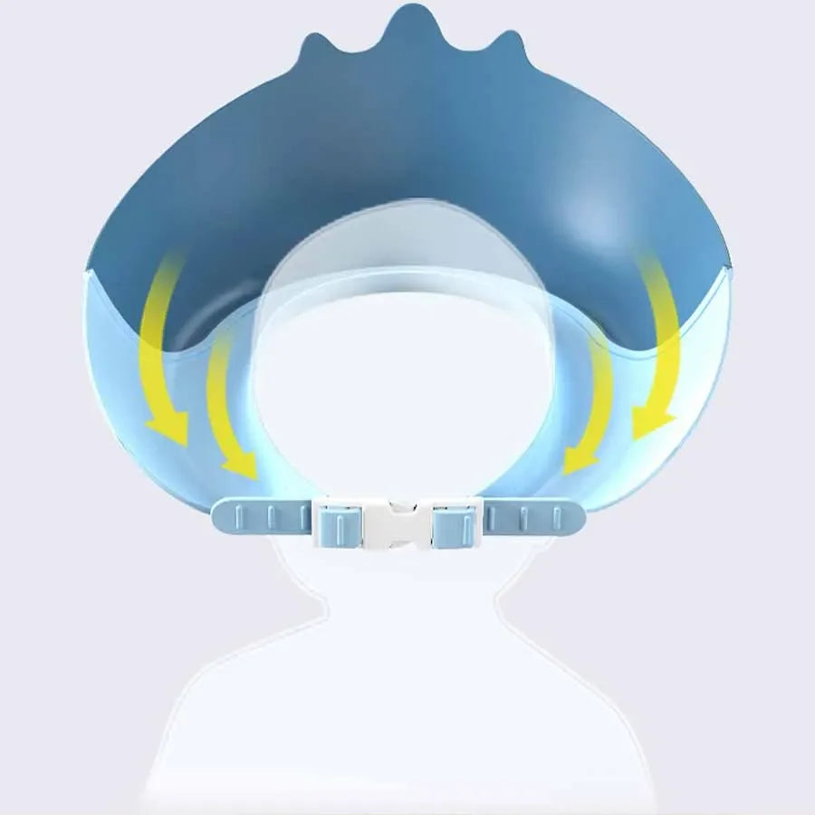 Children's Waterproof Shower Shampoo Cap Soft and Adjustable Child Safety Protection Shampoo Cap Baby Shampoo Cap