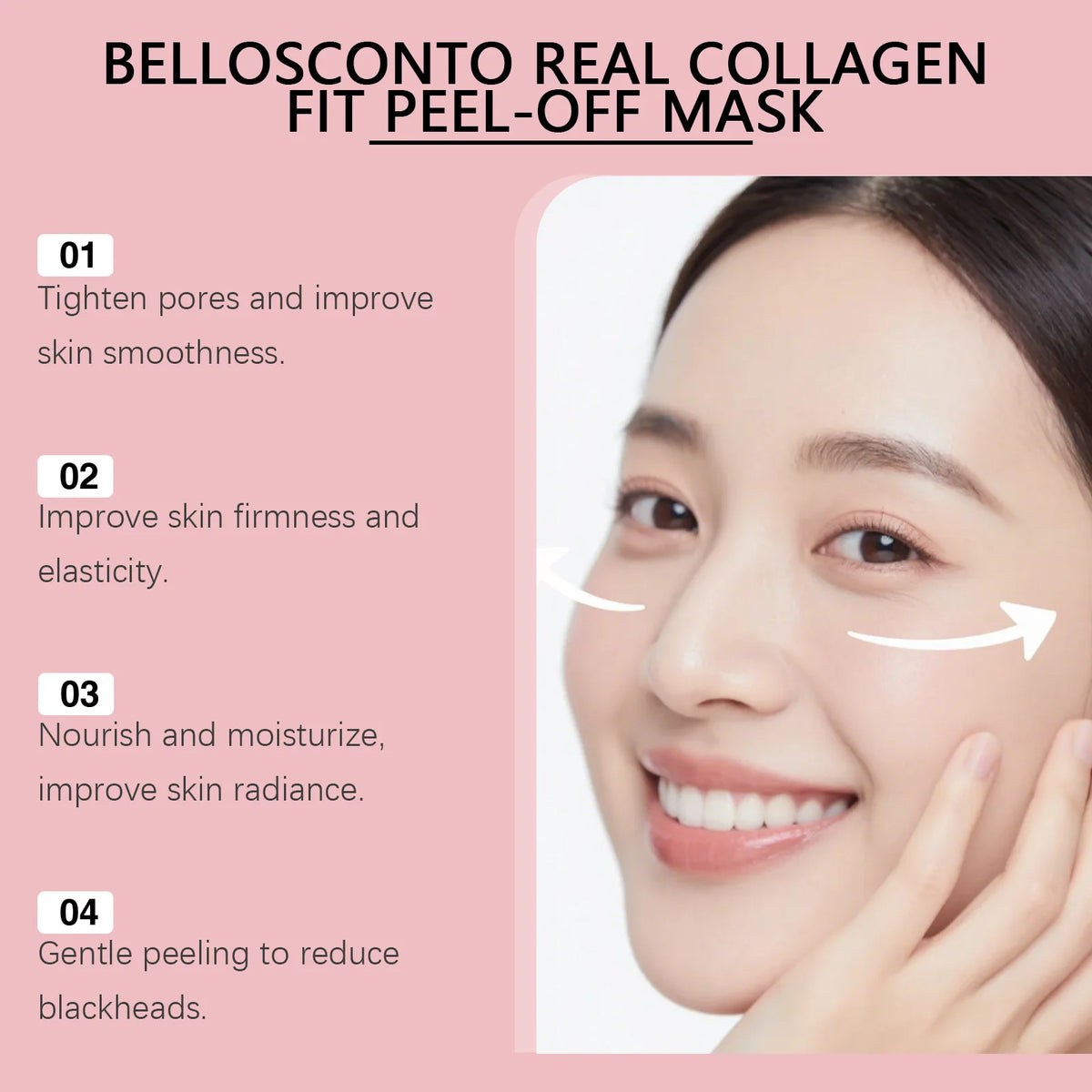 Collagen Peel-Off Mask: Gentle, Moisturizing & Hydrating, Leaves Skin Translucent, Nourished, Clean and Tender