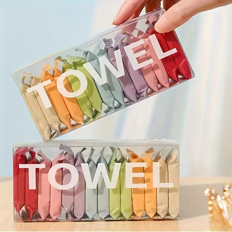 One-time Compressed Towel Washcloth Thickens the Cotton Bath Towel Travel Clean Face Independent Packing Portable Face Towel