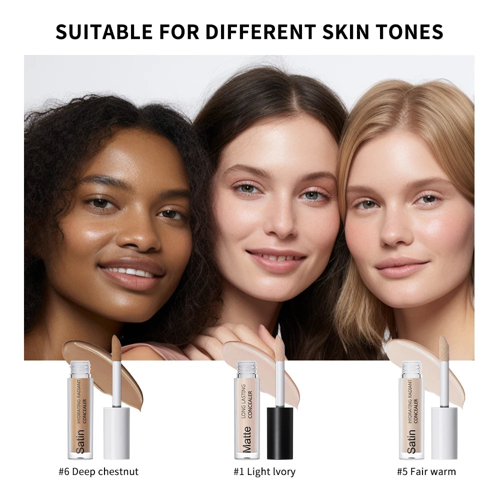 Liquid Concealer Matte High Coverage Waterproof Oil Control Moisturizing Long Lasting Concealer Professional Face Makeup